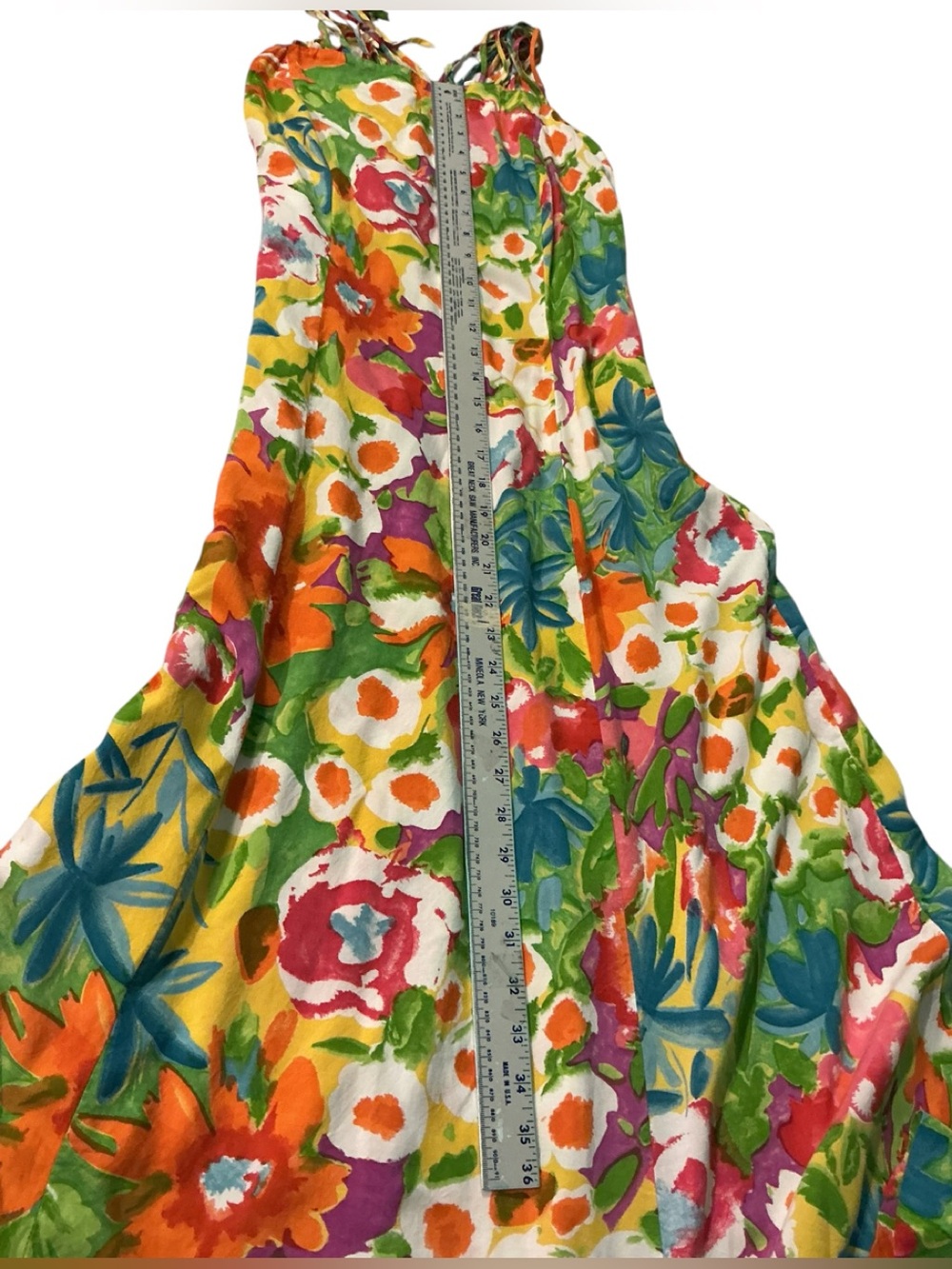 Howard Wolf Women’s Floral Print Design, Strappy Back Maxi Dress - Picture 13 of 14